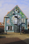 903904 Gezicht op de muurschildering op de zijgevel van Apotheek en Gezondheidscentrum Ondiep (Boerhaaveplein 100) te ...